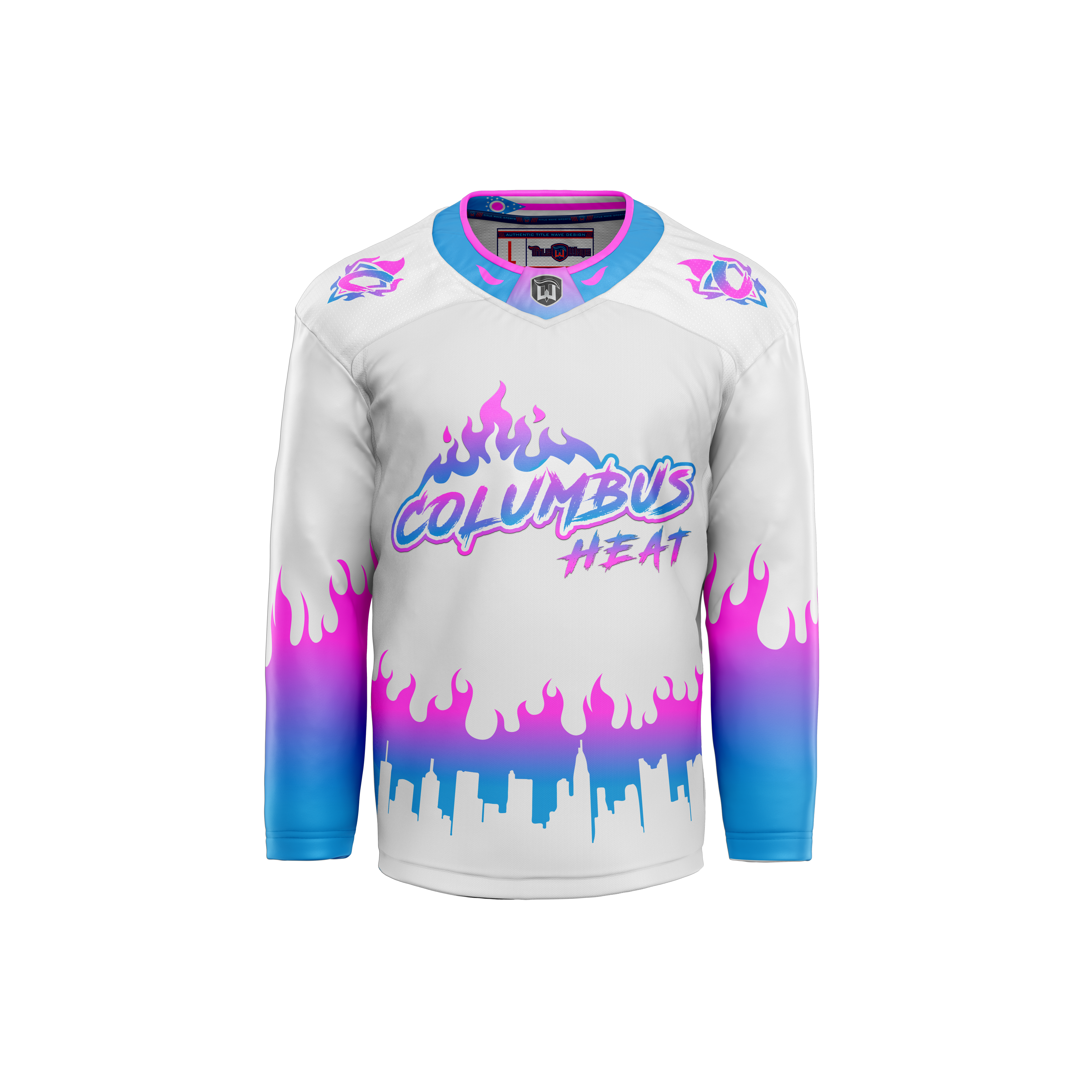 White Columbus Heat "NASHER" Jersey